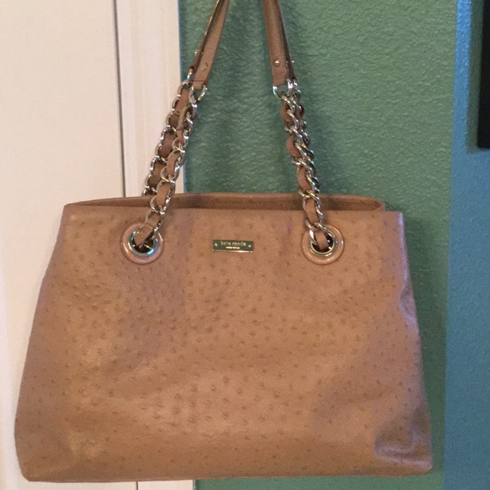 Kate Spade Maryanne bag/tote ostrich EUC